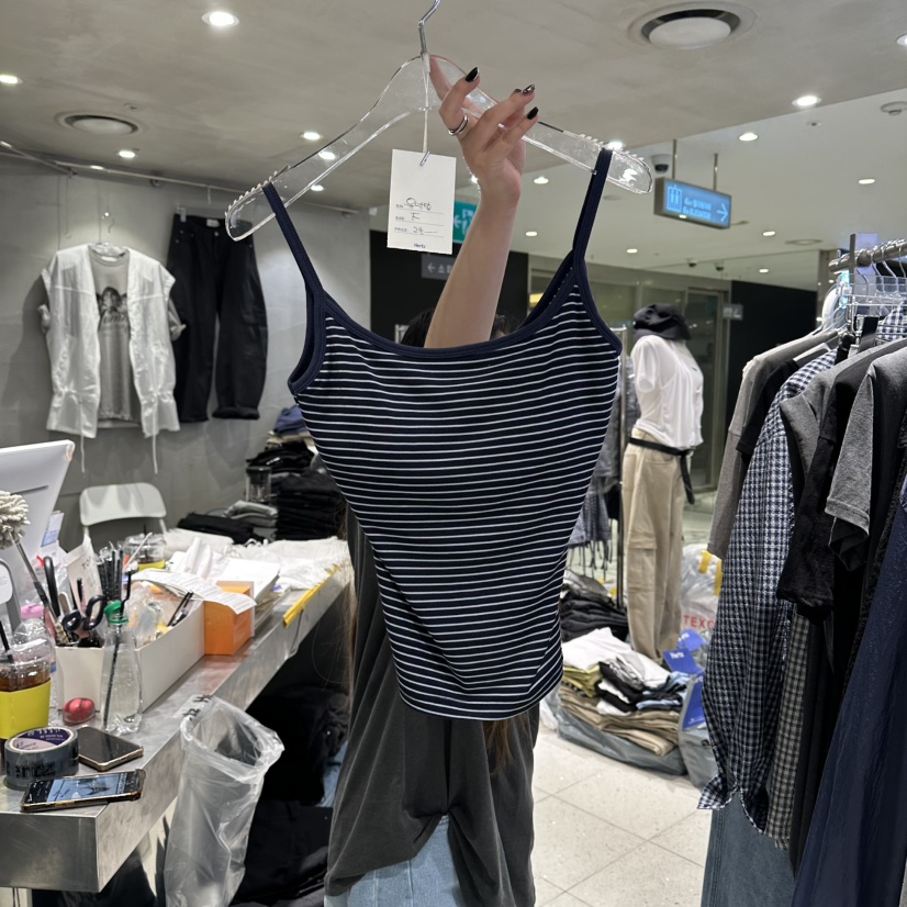 HERTZ-P韓國直郵女裝新品休閑人氣職業26春夏吊帶背心U領HERTZ-P吊帶/背心圖色3