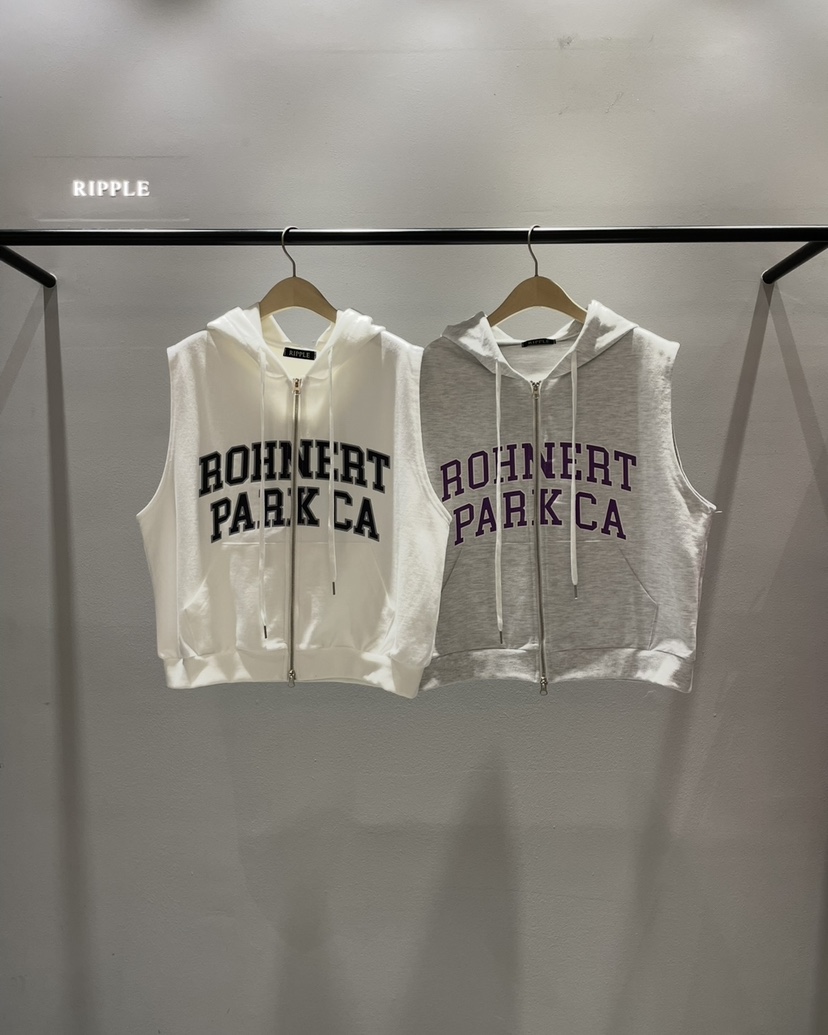 RIPPLE-P韓國代購女裝新款推薦人氣26夏季職業馬甲連帽衫RIPPLE-P馬甲