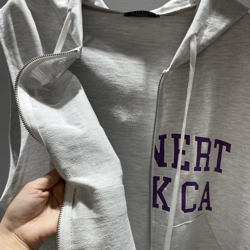 RIPPLE-P韓國代購女裝新款推薦人氣26夏季職業馬甲連帽衫RIPPLE-P馬甲