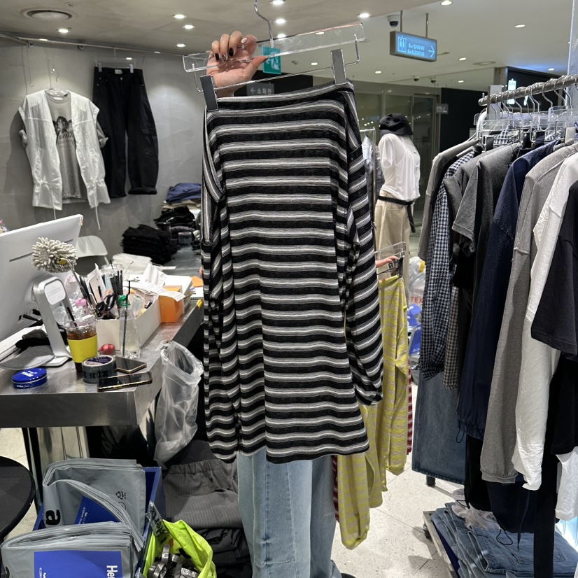 HERTZ-P韓國直郵女士新品熱賣時尚休閑人氣職業26春夏長袖T恤HERTZ-P長袖T恤圖色3