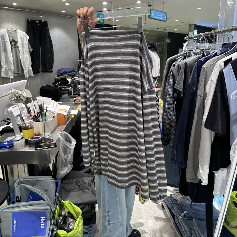 HERTZ-P韓國直郵女士新品熱賣時尚休閑人氣職業26春夏長袖T恤HERTZ-P長袖T恤圖色4