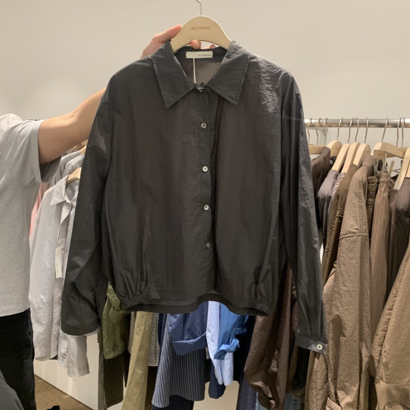 SELF SERVICE韓國直郵女士新款熱賣人氣休閑時尚襯衫蕾絲衫SELF SERVICE襯衫/蕾絲衫圖色3