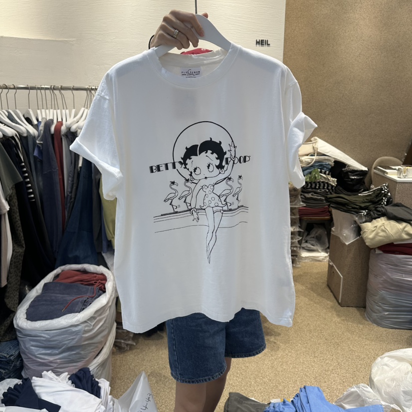 HEIL韓國直郵女裝新款推薦人氣熱賣26春夏職業26夏季時尚T恤HEILT恤圖色1