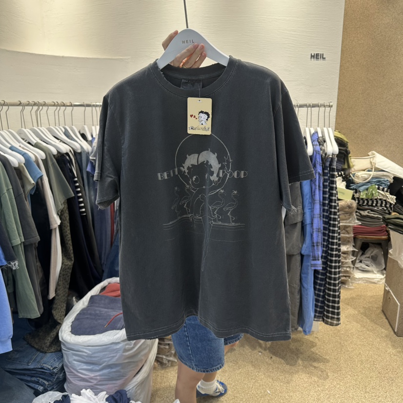 HEIL韓國直郵女裝新款推薦人氣熱賣26春夏職業26夏季時尚T恤HEILT恤圖色2