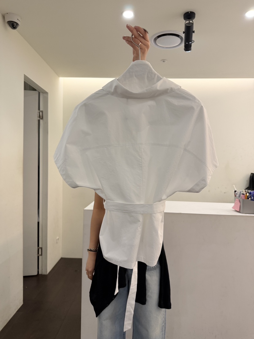 YOUR-P東大門實拍韓國女裝新品休閑時尚襯衫蕾絲衫含腰帶YOUR-P襯衫/蕾絲衫