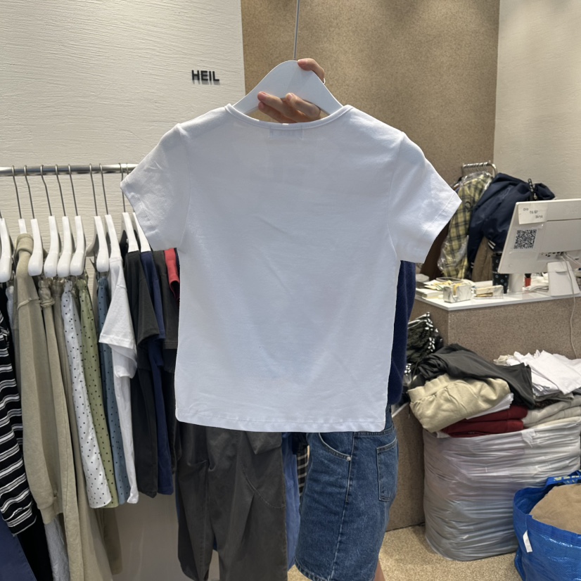 HEIL韓國東大門直郵女士新款人氣職業推薦26夏季休閑26春夏T恤HEILT恤
