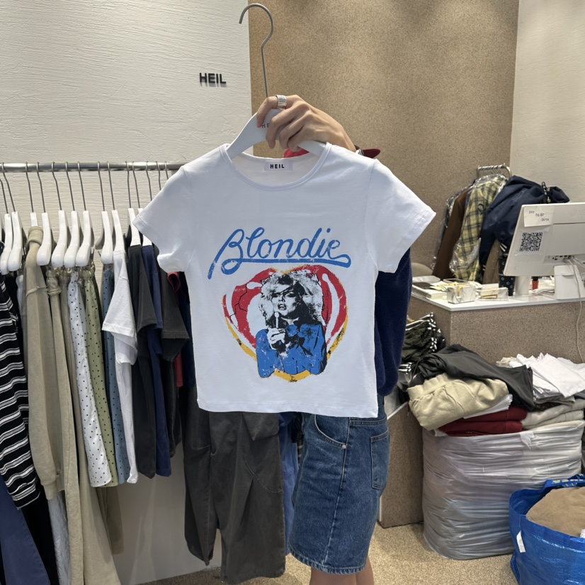 HEIL韓國東大門直郵女士新款人氣職業推薦26夏季休閑26春夏T恤HEILT恤圖色1