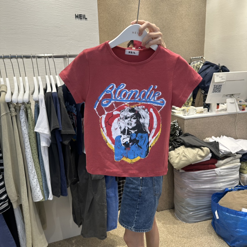 HEIL韓國東大門直郵女士新款人氣職業推薦26夏季休閑26春夏T恤HEILT恤圖色3