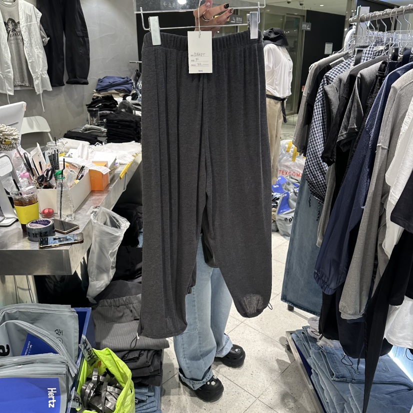 HERTZ-P韓國直郵女士新款26夏季時尚休閑褲不含腰帶柔軟HERTZ-P休閑褲