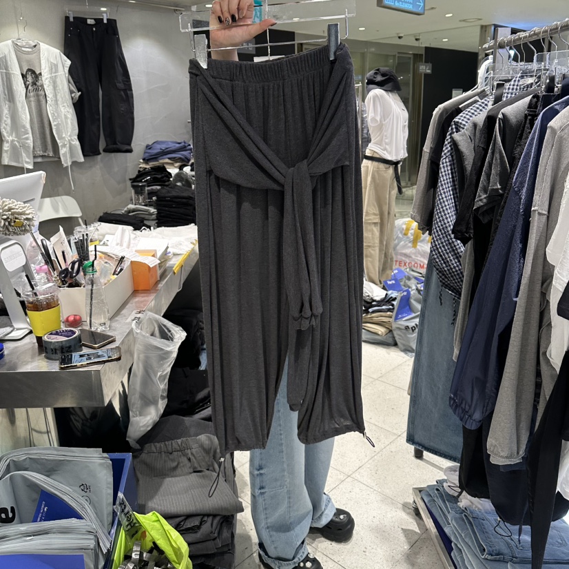 HERTZ-P韓國直郵女士新款26夏季時尚休閑褲不含腰帶柔軟HERTZ-P休閑褲圖色1