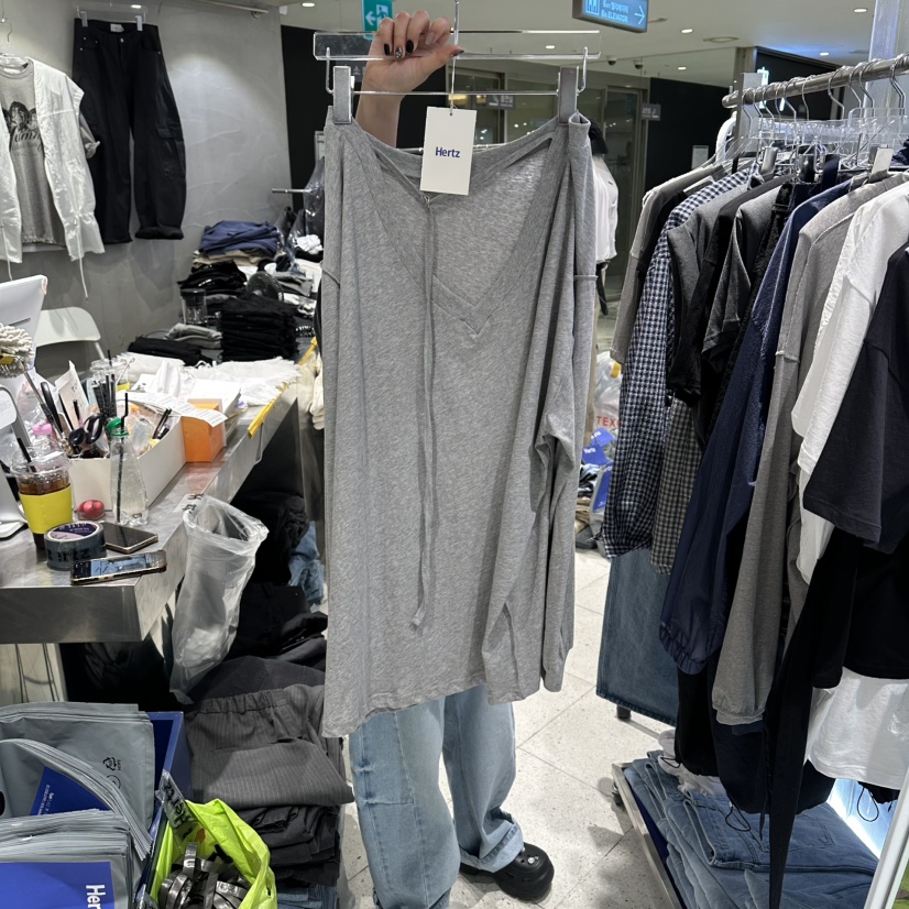 HERTZ-P韓國代購女士新款職業26春夏熱賣26夏季人氣長袖T恤HERTZ-P長袖T恤圖色3