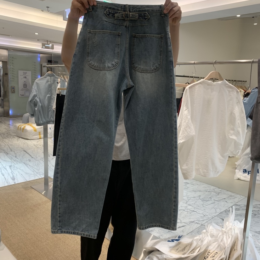 SELF SERVICE韓國直郵女裝新款時尚人氣26夏季26春夏牛仔褲SELF SERVICE牛仔褲