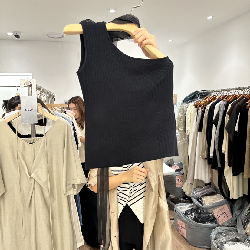 LEWIN韓國直郵女士新品26春夏推薦時尚26夏季吊帶背心雪紡圍巾LEWIN吊帶/背心圖色2