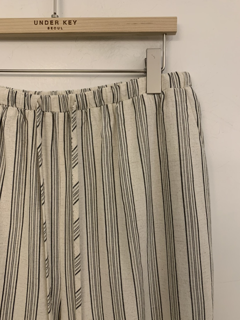 UNDER KEY韓國代購女士新款人氣推薦休閑時尚休閑褲亞麻布UNDER KEY休閑褲