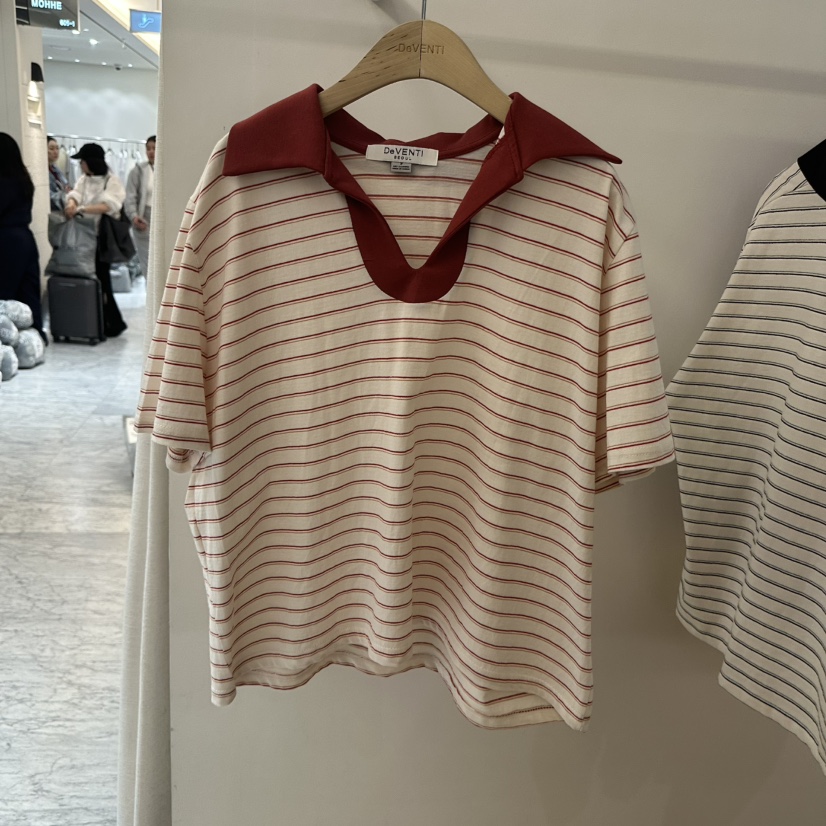 DE VENTI韓國直郵女裝新品推薦熱賣26夏季人氣時尚職業T恤DE VENTIT恤圖色1