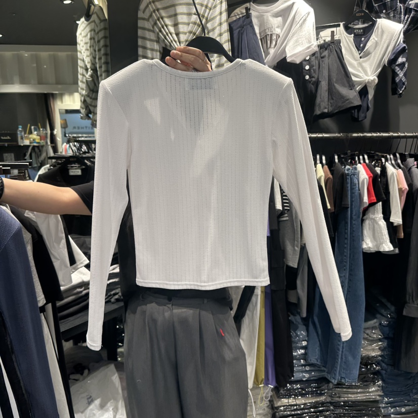 STAR-L東大門實拍韓國女士新款時尚人氣26春夏休閑長袖T恤STAR-L長袖T恤