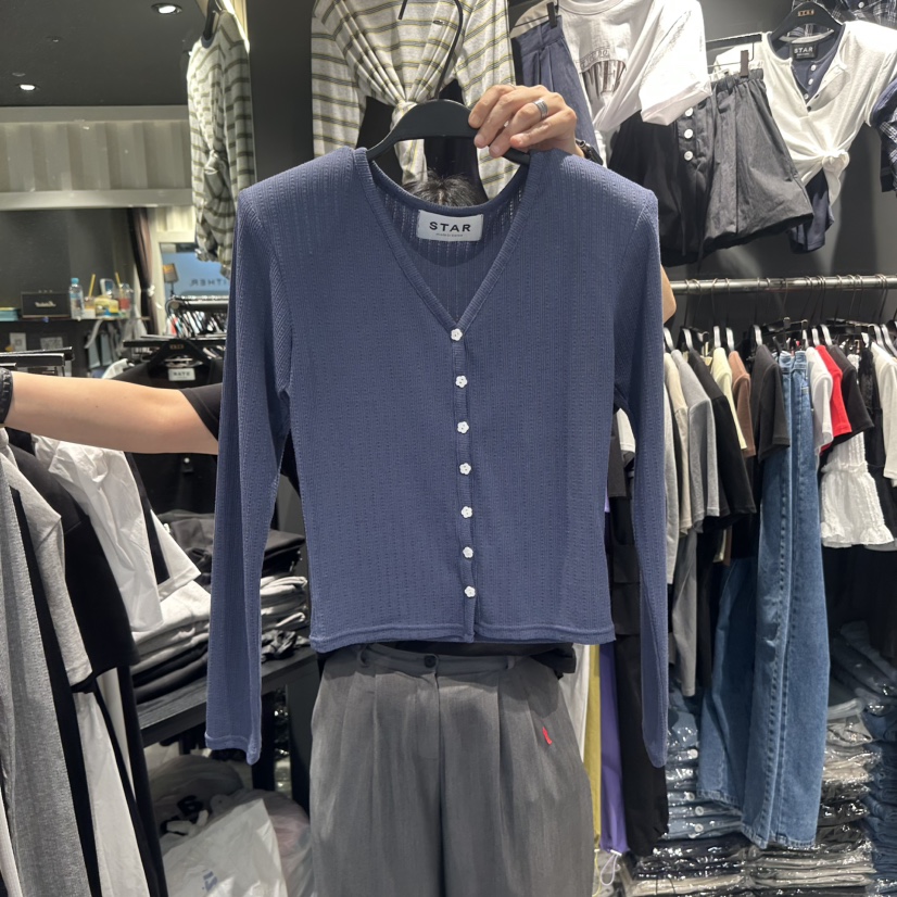 STAR-L東大門實拍韓國女士新款時尚人氣26春夏休閑長袖T恤STAR-L長袖T恤圖色3