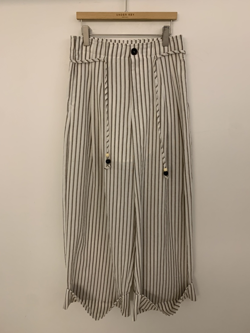 UNDER KEY韓國代購女裝新款職業時尚26春夏人氣推薦休閑褲UNDER KEY休閑褲圖色2米色