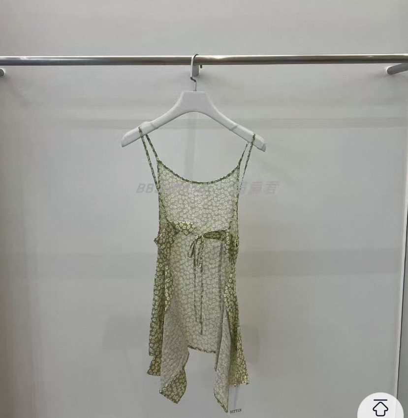 BETTER韓國東大門代購女士新款休閑26夏季26春夏吊帶背心花朵BETTER吊帶/背心