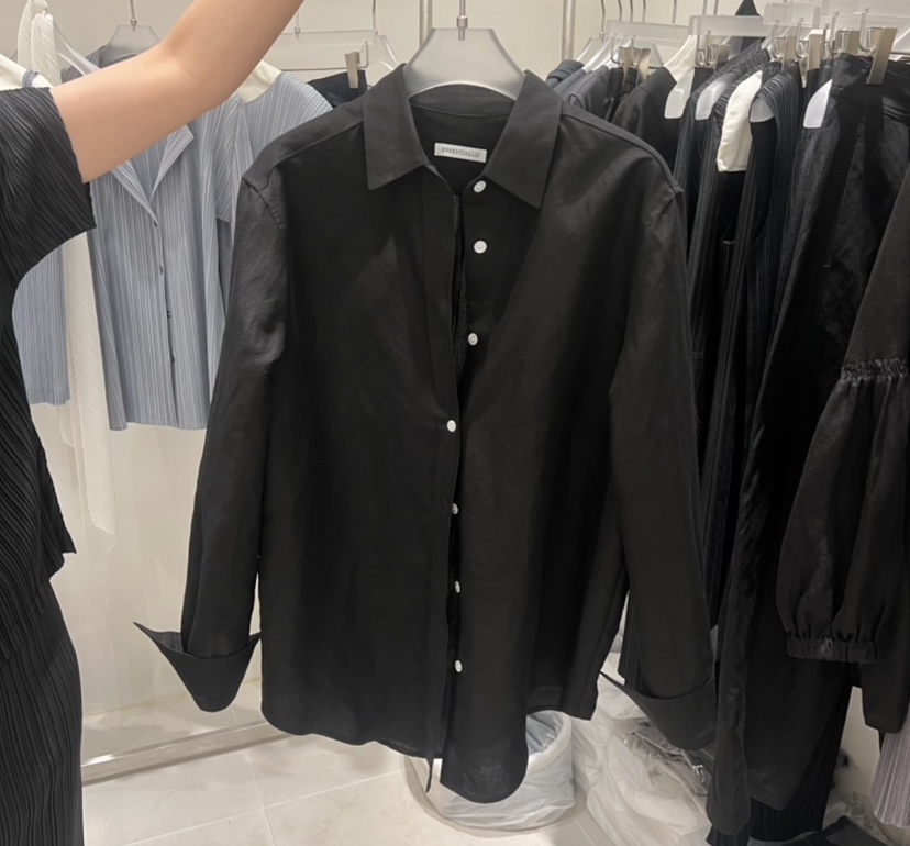 JANIE/NIA韓國代購女裝新款休閑人氣時尚襯衫蕾絲衫條紋JANIE/NIA襯衫/蕾絲衫圖色1