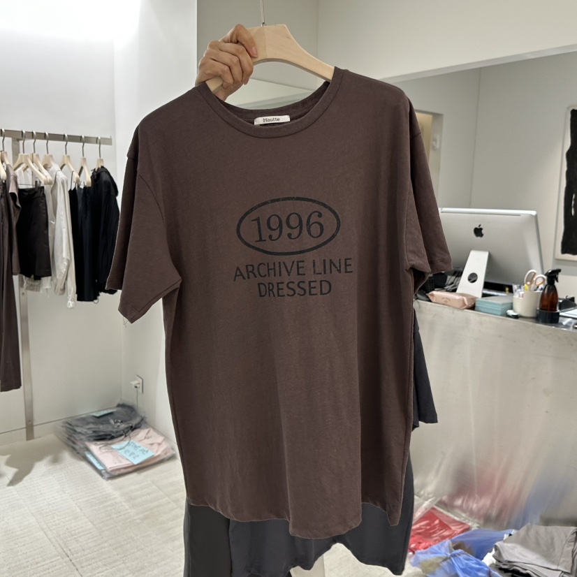 HAUTTE-P韓國直郵女士新品人氣熱賣26春夏26夏季職業T恤HAUTTET恤圖色2