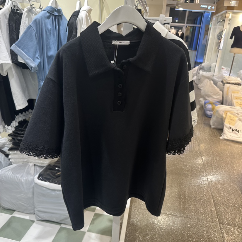 OREUM東大門實拍韓國女裝新款休閑時尚熱賣推薦人氣職業T恤OREUMT恤圖色2