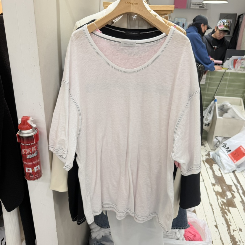 ABBEYLEE韓國代購女士新款26夏季人氣熱賣推薦休閑時尚T恤ABBEYLEET恤圖色1