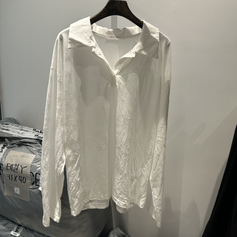 JANE BIRKIN韓國直郵實拍女裝新款26夏季推薦人氣長袖T恤JANE BIRKIN設計師品牌長袖T恤圖色1