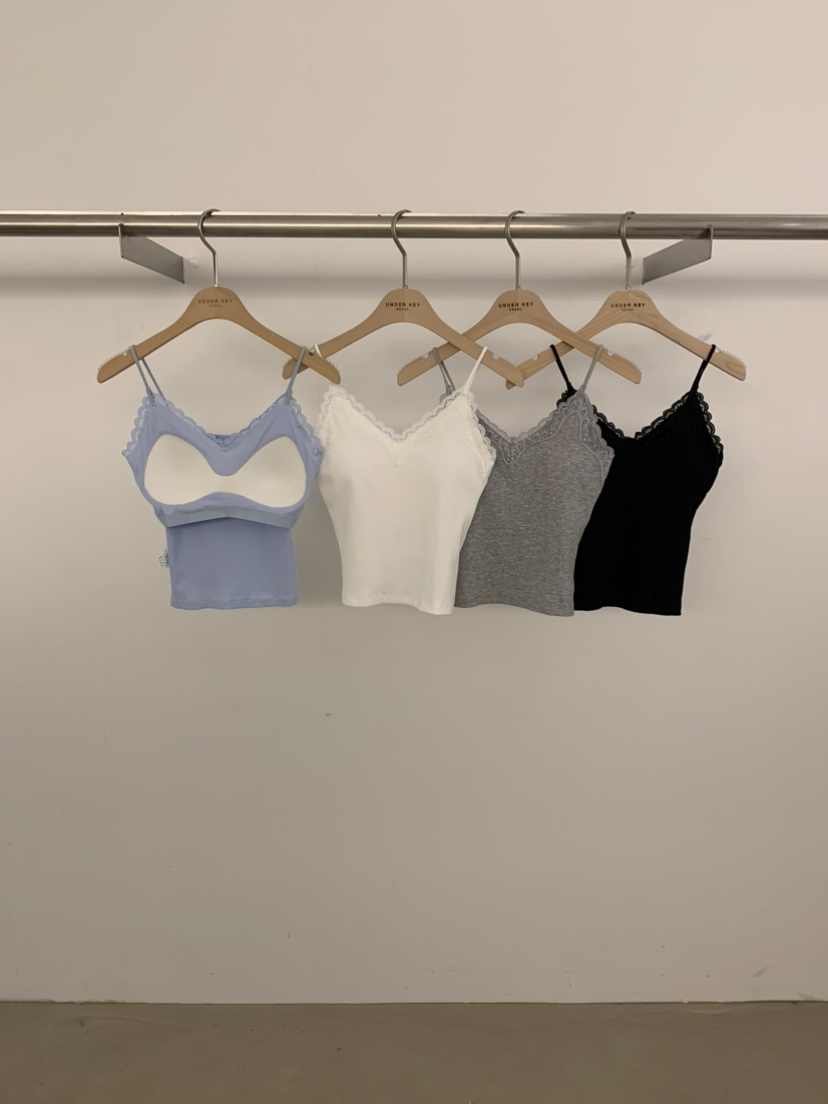 UNDER KEY韓國直郵女士新款26春夏熱賣26夏季吊帶背心蕾絲UNDER KEY吊帶/背心