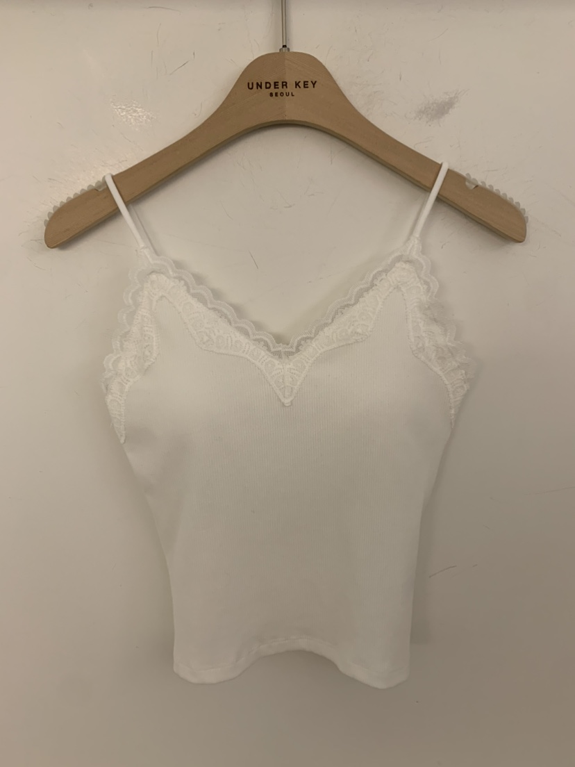 UNDER KEY韓國直郵女士新款26春夏熱賣26夏季吊帶背心蕾絲UNDER KEY吊帶/背心圖色2