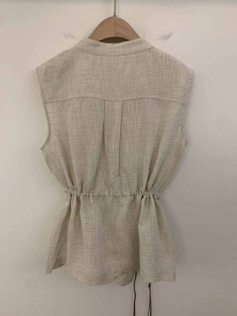 UNDER KEY韓國直郵實拍女裝新款時尚26夏季休閑馬甲含腰繩UNDER KEY馬甲