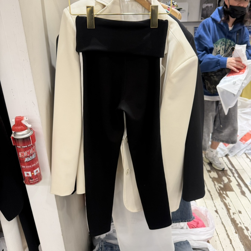 ABBEYLEE韓國東大門直郵女裝新品時尚26春夏休閑褲緊身褲ABBEYLEE休閑褲