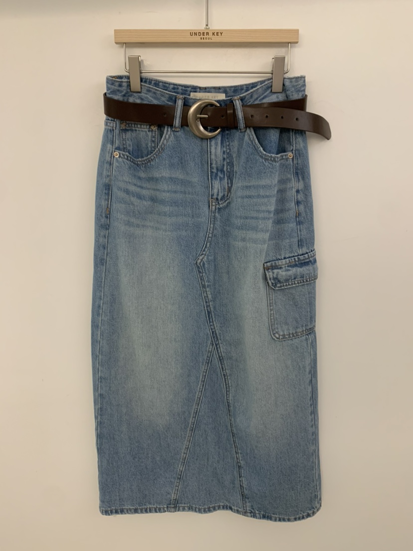 UNDER KEY韓國東大門直郵女士新款職業26夏季長裙含腰帶UNDER KEY長裙圖色1