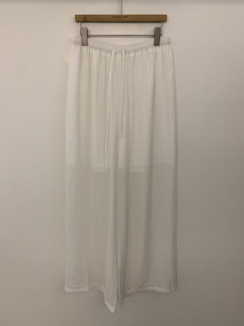 UNDER KEY韓國代購女裝新款休閑職業26春夏休閑褲天絲絲帶UNDER KEY休閑褲圖色1