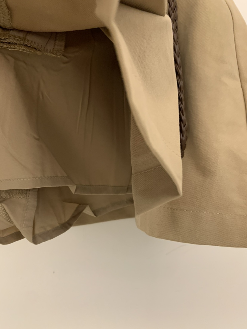 UNDER KEY韓國東大門代購女士新品職業短裙含腰帶棉質褶皺UNDER KEY短裙