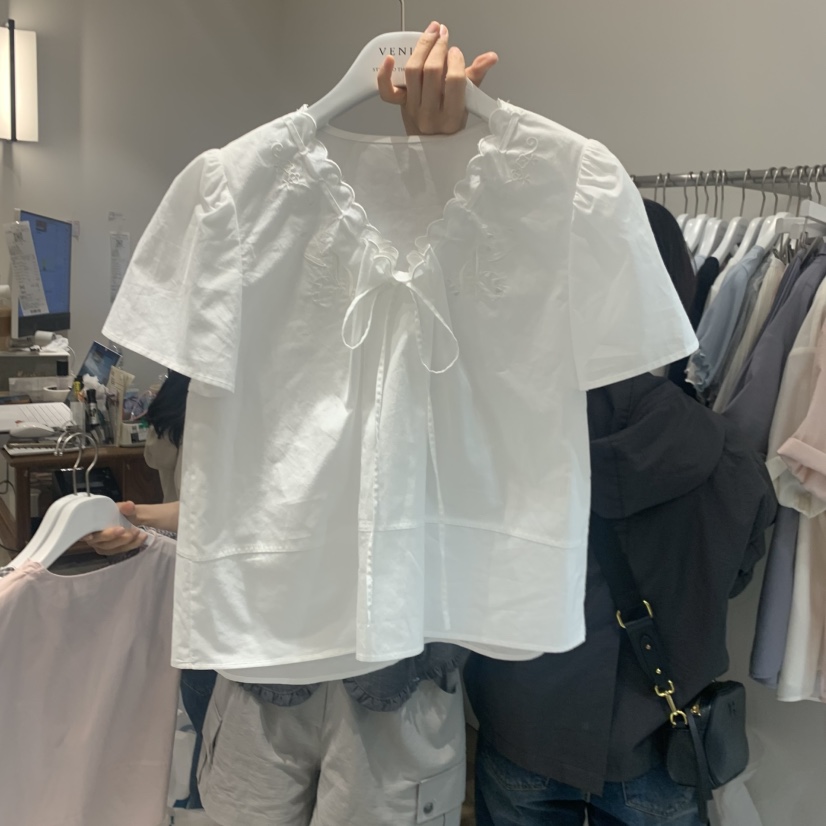 VENIR-a東大門直郵女裝新款26春夏休閑人氣職業襯衫蕾絲衫VENIR-a襯衫/蕾絲衫圖色3