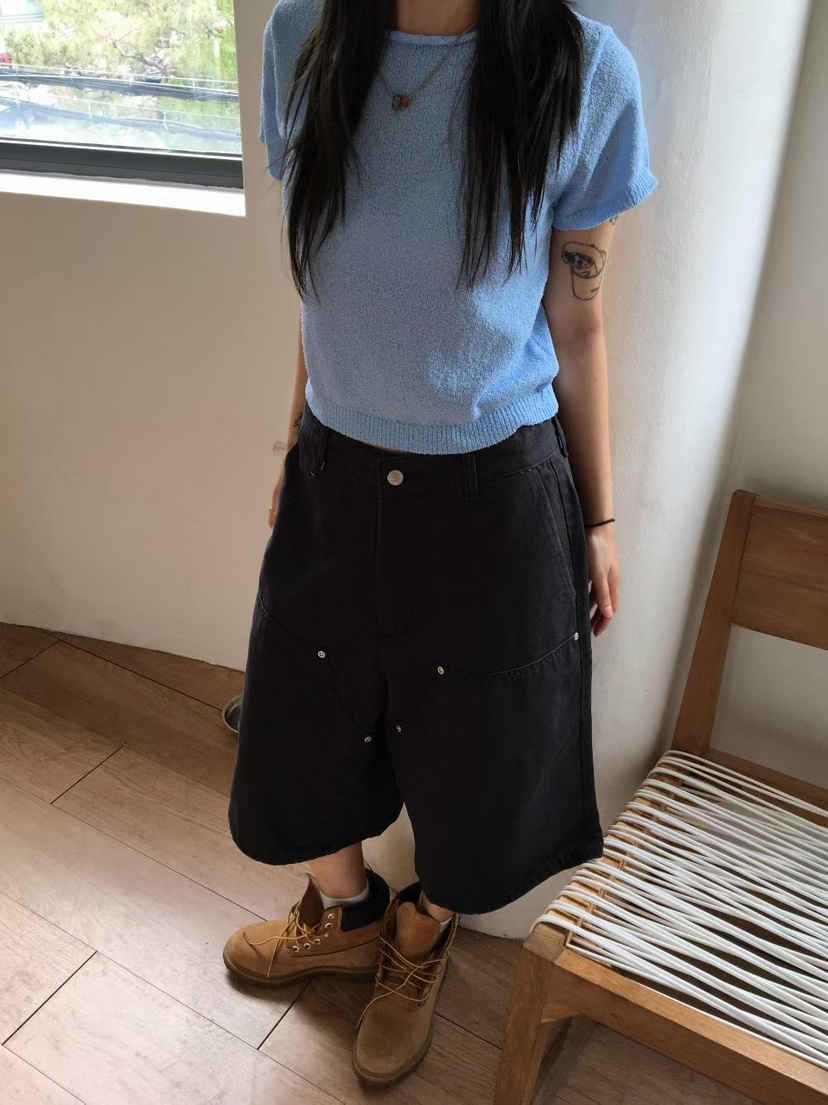 DESIGN BY YOUNG MIN韓國直郵女裝新品人氣職業真品短褲DESIGN BY YOUNG MIN短褲