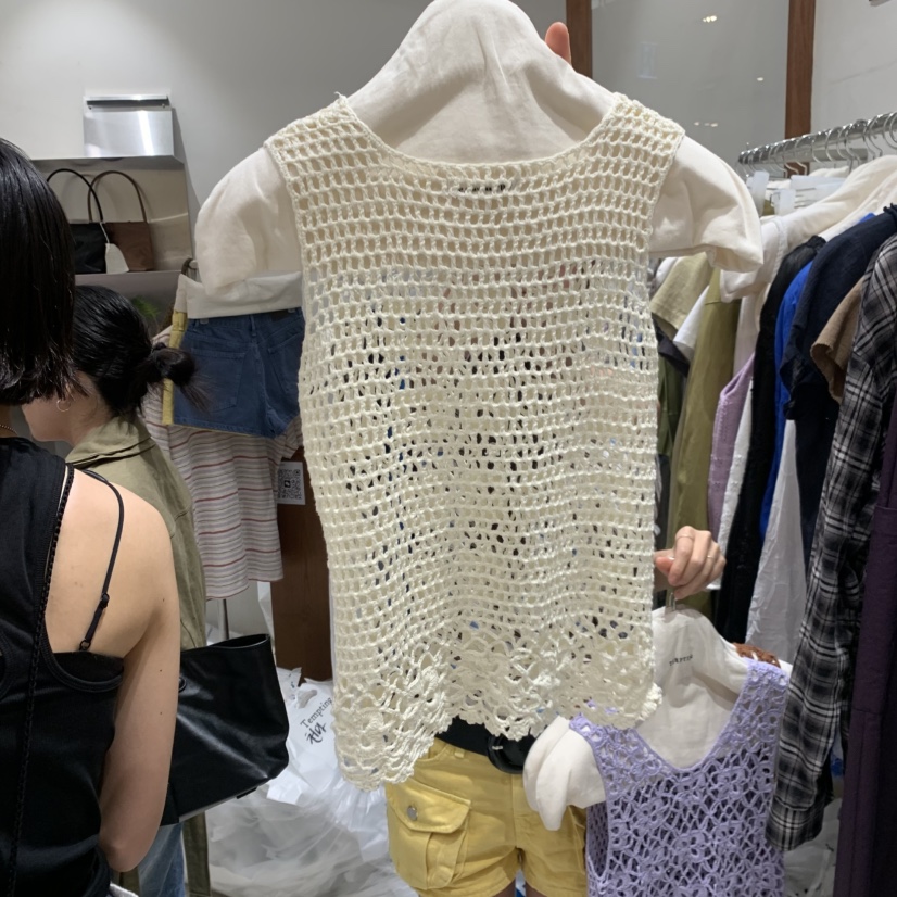 TEMPTING東大門實拍女裝新款時尚吊帶背心鉤針編織吊帶裙TEMPTING吊帶/背心