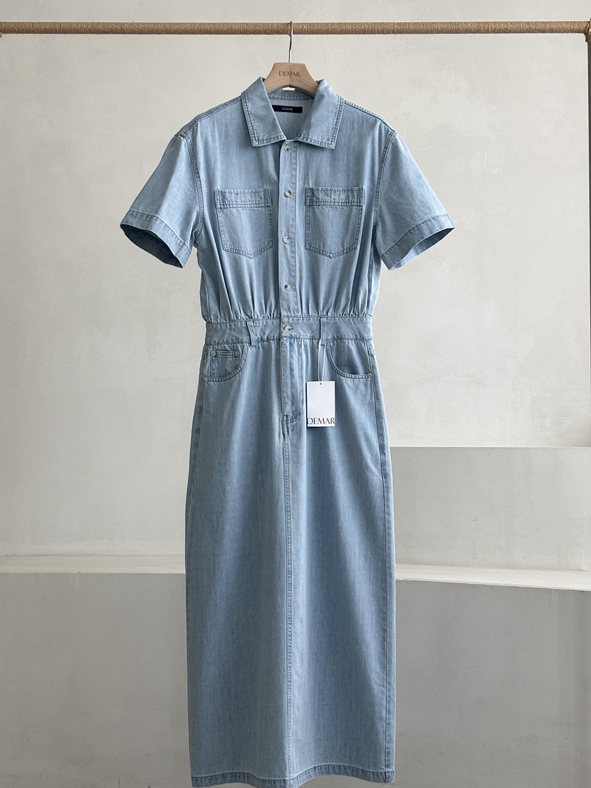 DEMAR韓國代購女士新款職業時尚人氣休閑熱賣推薦真品連衣裙DEMAR連衣裙圖色1