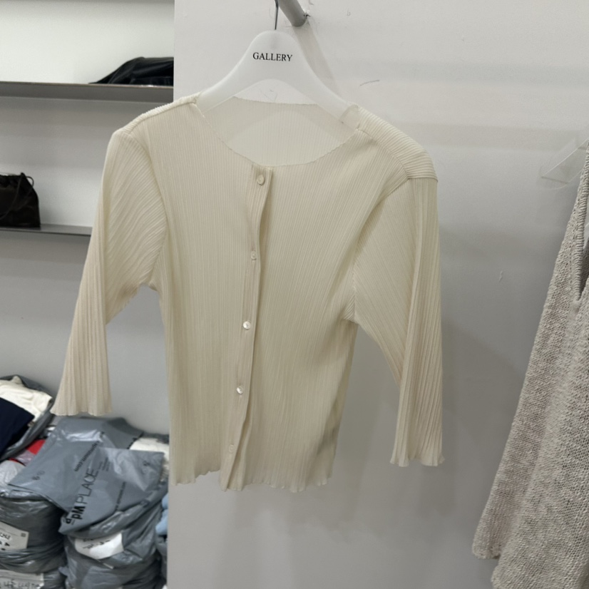 GALLERY-P韓國直郵女裝新品真品時尚襯衫蕾絲衫褶裥開衫GALLERY-P襯衫/蕾絲衫圖色1