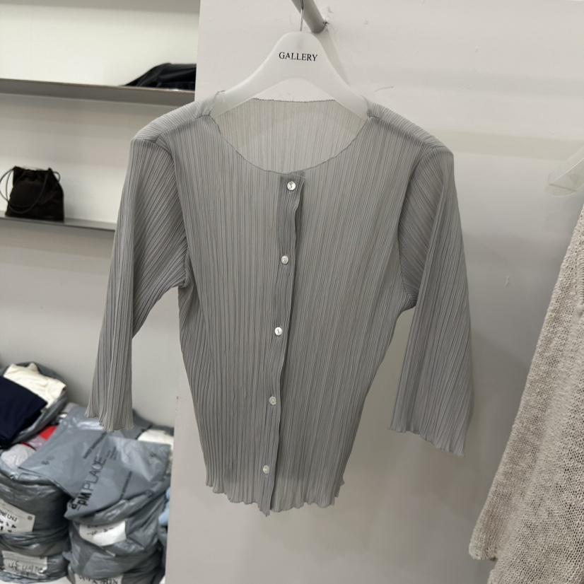 GALLERY-P韓國直郵女裝新品真品時尚襯衫蕾絲衫褶裥開衫GALLERY-P襯衫/蕾絲衫圖色4