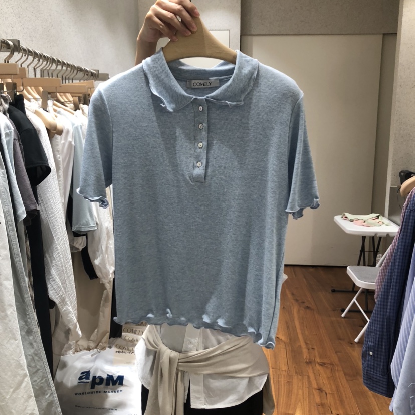 COMELY東大門代購女裝新款推薦職業熱賣人氣真品時尚休閑T恤COMELYT恤圖色2