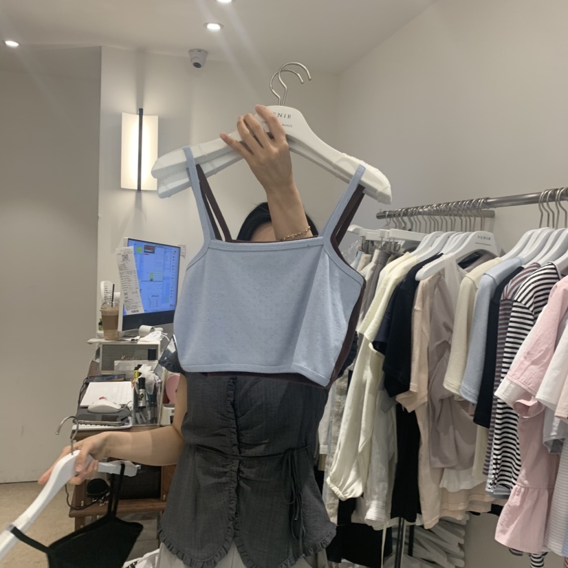 VENIR-a東大門實拍女士新品真品推薦休閑時尚26春夏吊帶背心VENIR-a吊帶/背心圖色1