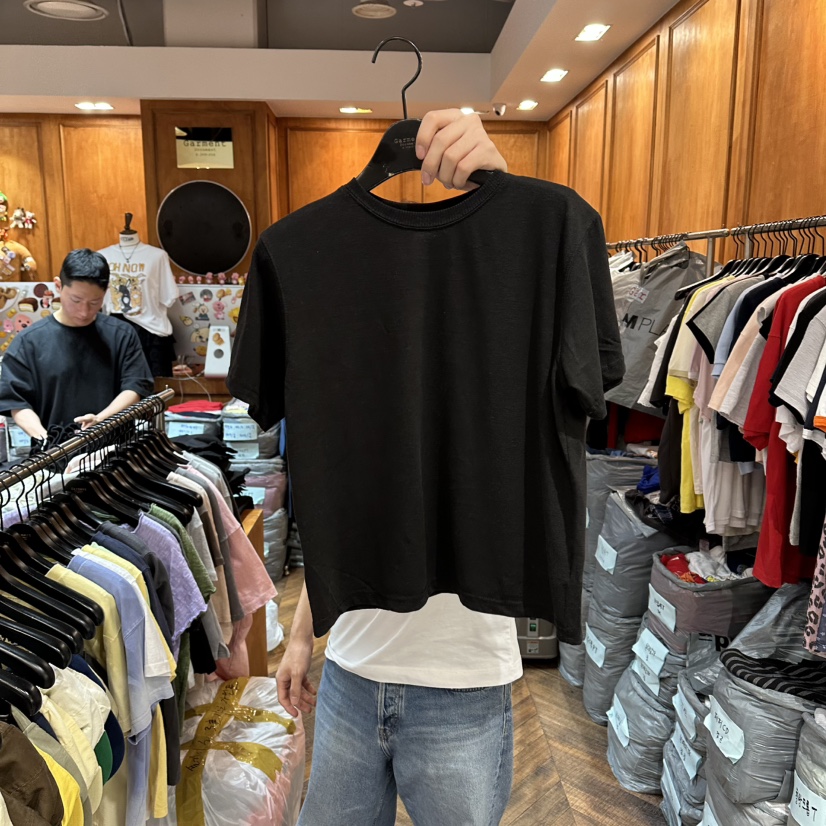 GARMENT-P東大門實拍女士新款人氣時尚熱賣真品T恤亞麻布GARMENTT恤圖色6