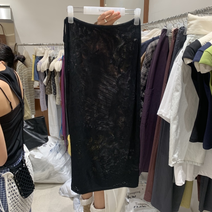 TEMPTING韓國代購女裝新款推薦真品熱賣26春夏職業長裙花朵TEMPTING長裙圖色2