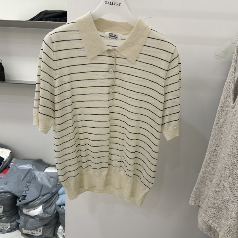 GALLERY-P韓國代購女士新品職業休閑時尚推薦針織衫海軍GALLERY-P針織衫圖色1