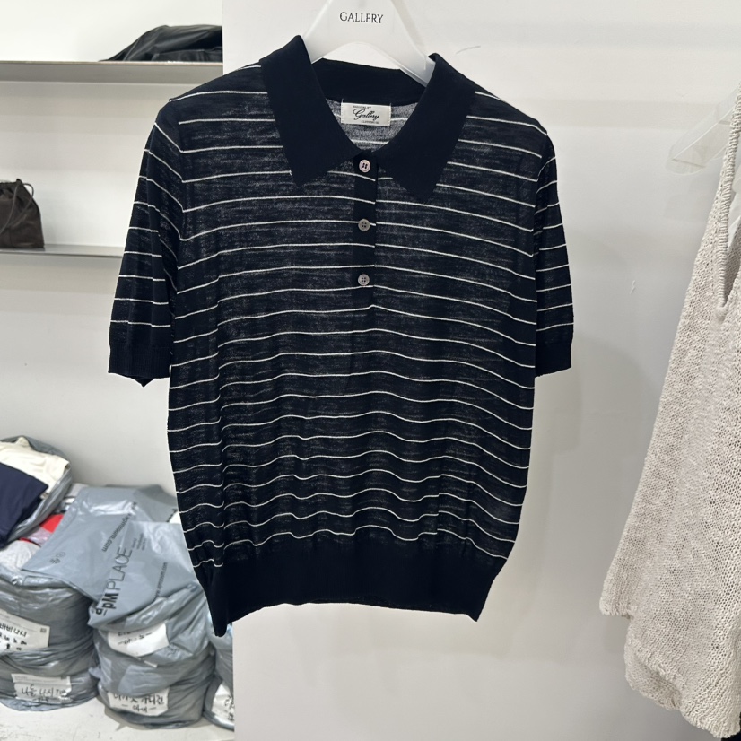 GALLERY-P韓國代購女士新品職業休閑時尚推薦針織衫海軍GALLERY-P針織衫圖色2