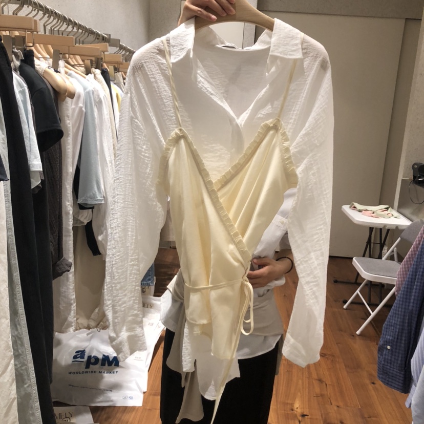 COMELY東大門代購女士新款熱賣休閑職業吊帶背心不含內搭COMELY吊帶/背心圖色1