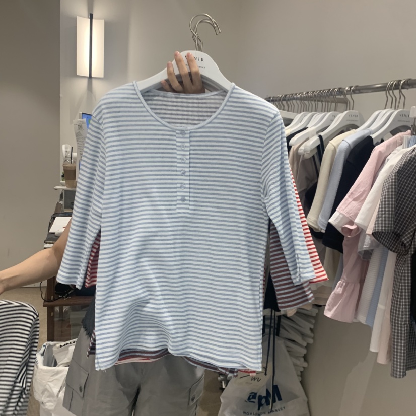 VENIR-a韓國直郵女士新款人氣休閑熱賣真品26春夏職業T恤VENIR-aT恤圖色2