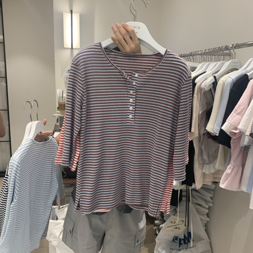 VENIR-a韓國直郵女士新款人氣休閑熱賣真品26春夏職業T恤VENIR-aT恤圖色3